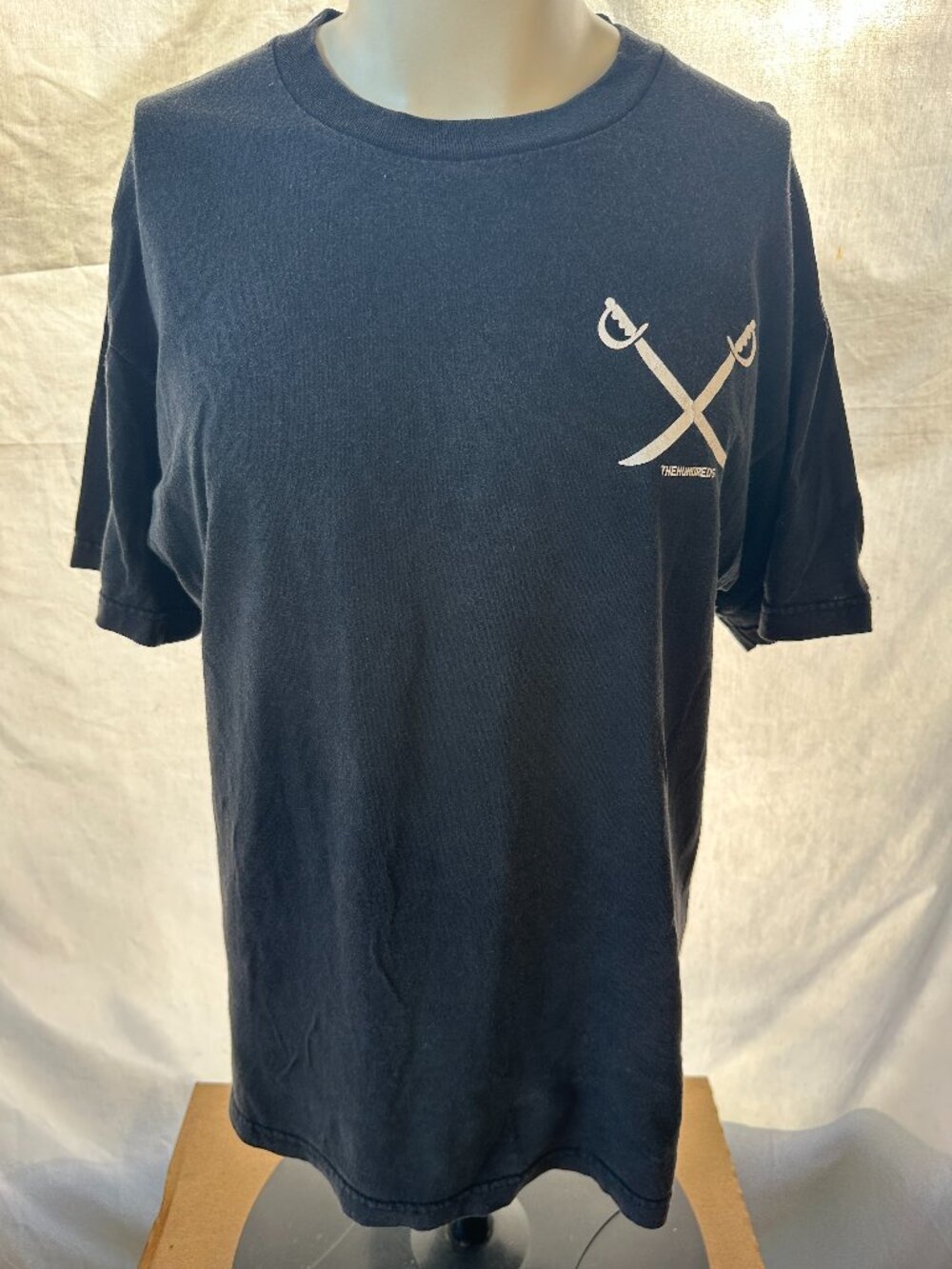 The Hundreds Swords Design Men's Black T Shirt Size Large